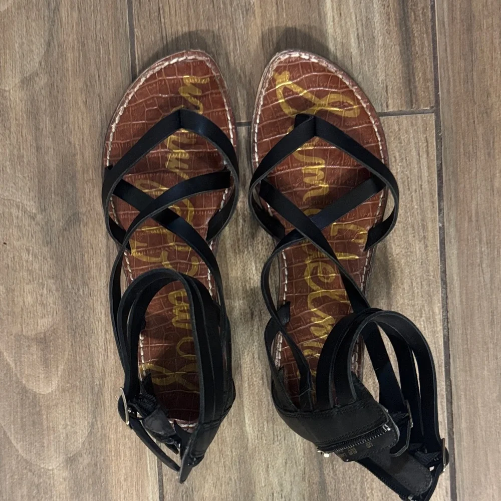 Sam Edelman Black Strappy Sandals size 7.5